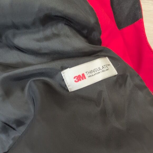 DESCENTE WOMEN'S SKI SNOWBOARD HOODED JACKET 3M Insulate Red Size 12 - Picture 3 of 9